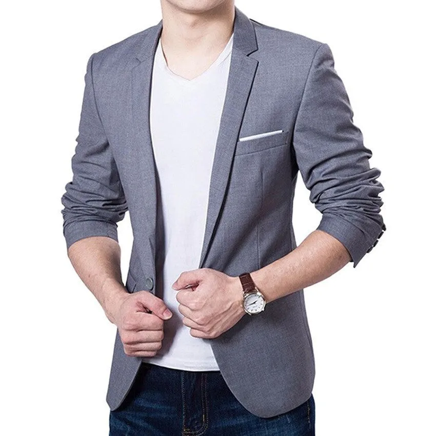 Men's Fall Clothing Jacket Blazer