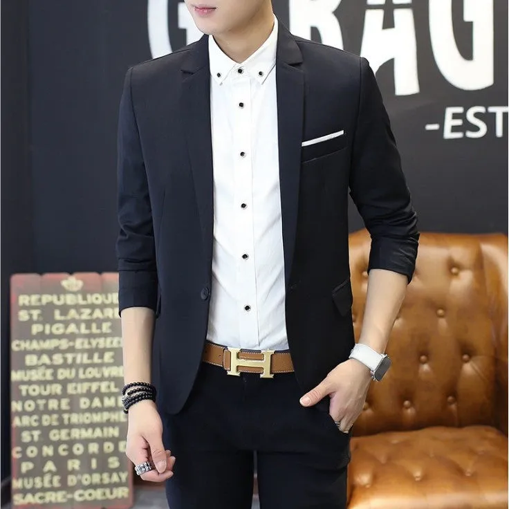Men's Fall Clothing Jacket Blazer