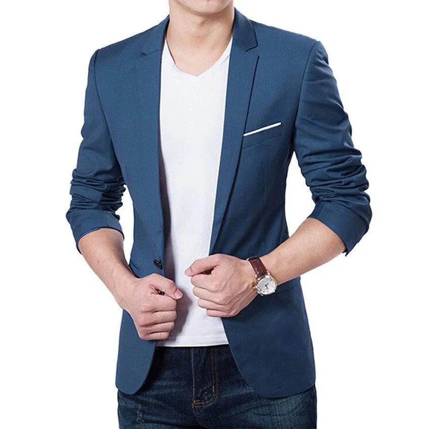 Men's Fall Clothing Jacket Blazer