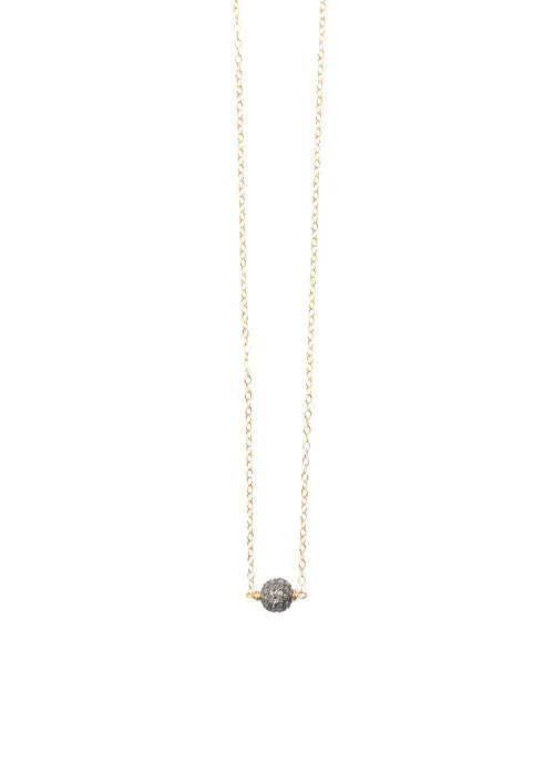 Petite Diamond Ball Necklace