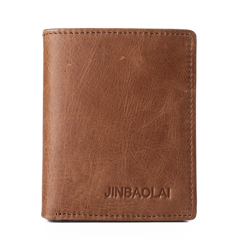 Retro Leather Card Coin Men's Wallet